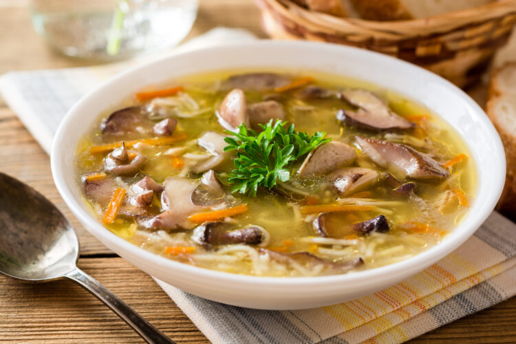 Chicken Soup Recipe for Cold and Cough with Medicinal Mushrooms